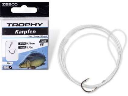 Hotové návazce Zebco Trophy Carp 0,25mm #10/ 8ks