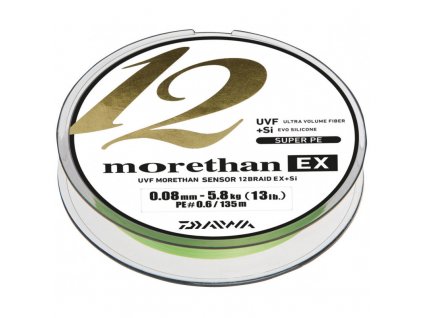 Daiwa pletená šňůra MORETHAN 12 Brias EX+SI 0,16mm 135m LG