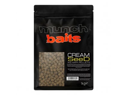 Munch Baits pelety Cream Seed 6mm 1kg