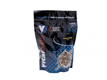 Vitalbaits Boilies Banana GLM 14mm 1kg