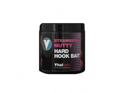 Vitalbaits Boilies Hard Hook Baits Strawberry Nutty 14mm 100g