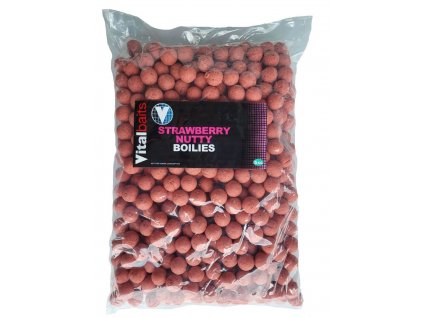 Vitalbaits Boilies Strawberry Nutty 20mm 5kg