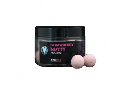 Vitalbaits Pop-Up Strawberry Nutty Washed Out Pink 14mm 50g