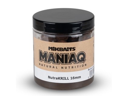 Mikbaits boilie v dipu ManiaQ NutraKrill 16mm 250ml