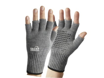 Geoff Anderson rukavice bez prstů Technical Merino šedé/ One size
