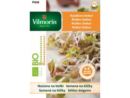 BIO Ředkev Daikon na klíčky Vilmorin Premium 10 g