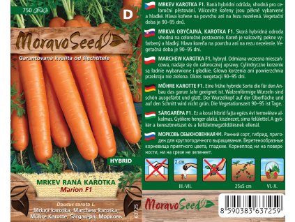 1868mm Mrkev raná karotka Marion F1, 63725[H]
