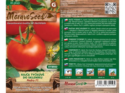 2727mm Rajče tyčkové do skleníku Pedro F1, 65419