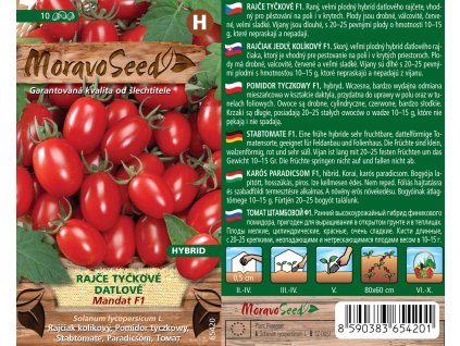 2774mm Rajče tyčkové datlové Mandat F1, 65420[G]