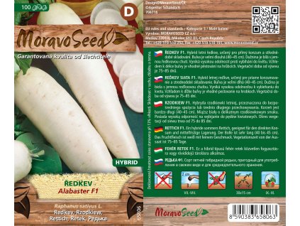 2904mm Ředkev Alabaster F1, 65806