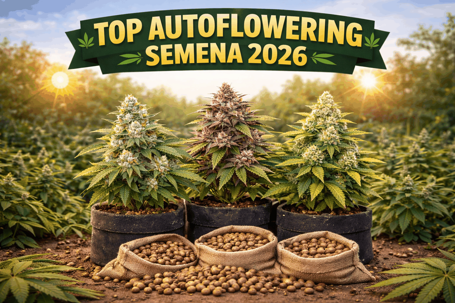 TOP autoflowering semena 2026: Nejlepší odrůdy pro 3 legální rostliny