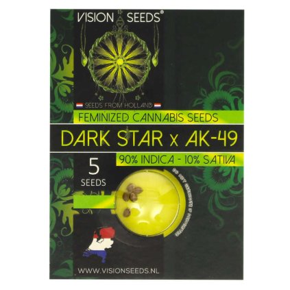 Dark Star x AK-49 – feminizovaná semena | Vision Seeds