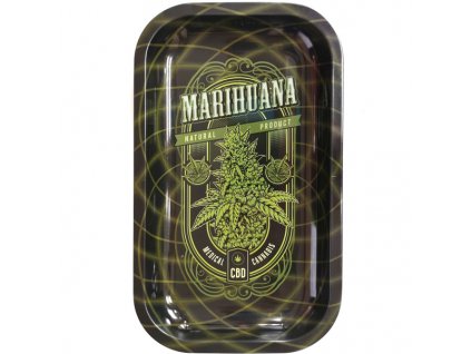 Bandeja Metal 27x16 cm Marihuana CBD