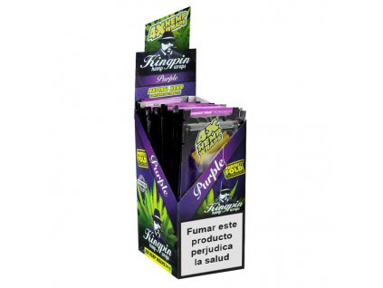 Blunts Kingpin Hemp Wraps Purple Uva ES 24 x 4 ud