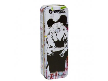 Cajita Metal Banksy's Graffiti 12x4x25 cm Kiss