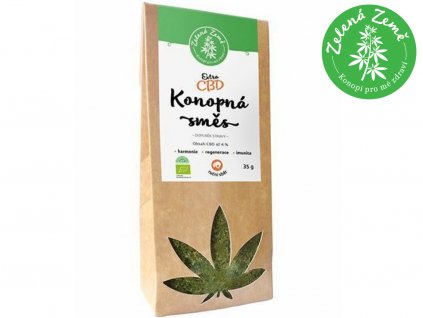 CBD Extra konopná směs 4% 35 g | Zelená země | SEMENACANNABIS.CZ