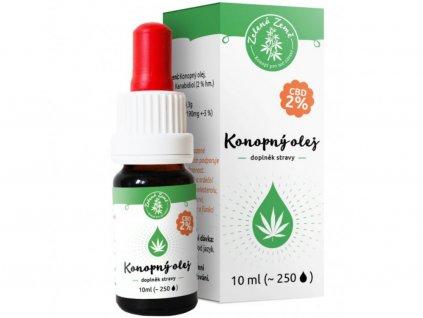 CBD Konopný olej 2%, 10 ml | Zelená Země | SEMENACANNABIS.CZ