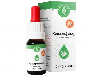 CBD Konopný olej 5% 10 ml | Zelená Země | SEMENACANNABIS.CZ