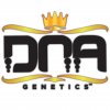 DNA Genetics Logo Black