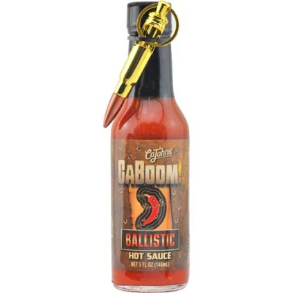 Caboom Ballistic Hot Sauce with Bullet Keychain 1
