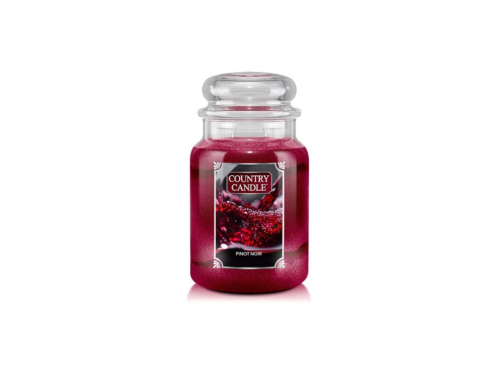 Svíčka ve skleněné dóze Country Candle Červené víno, 680 g