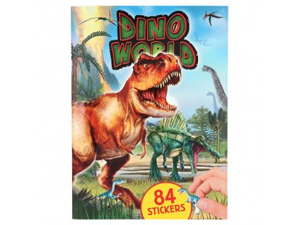 Kreativní sešit Dino World 84 samolepek