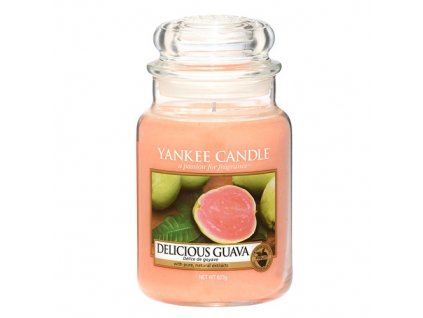 Svíčka ve skleněné dóze Yankee Candle Lahodná kvajáva, 623 g