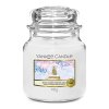 Svíčka ve skleněné dóze Yankee Candle Kouzelný svět sněhového těžítka, 410 g