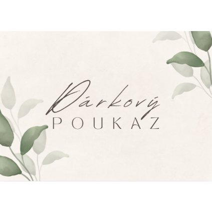 Dárkový poukaz přední strana