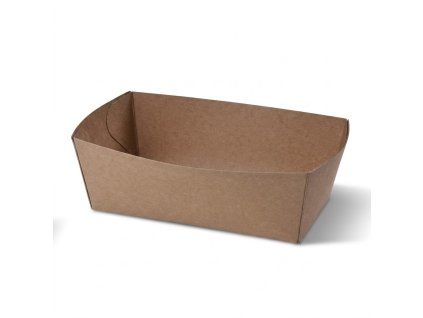 Papírová miska 13,5x7x4,5 cm kraft:1ks