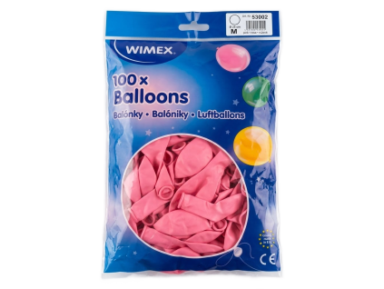 balónek M růžový