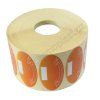 Etiketa 78 x 40mm elipsa 'Trefa', OUT : 2500ks al vz