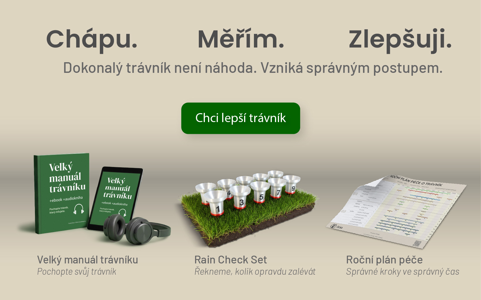 Dokonalý trávník není náhoda. Je to systém.