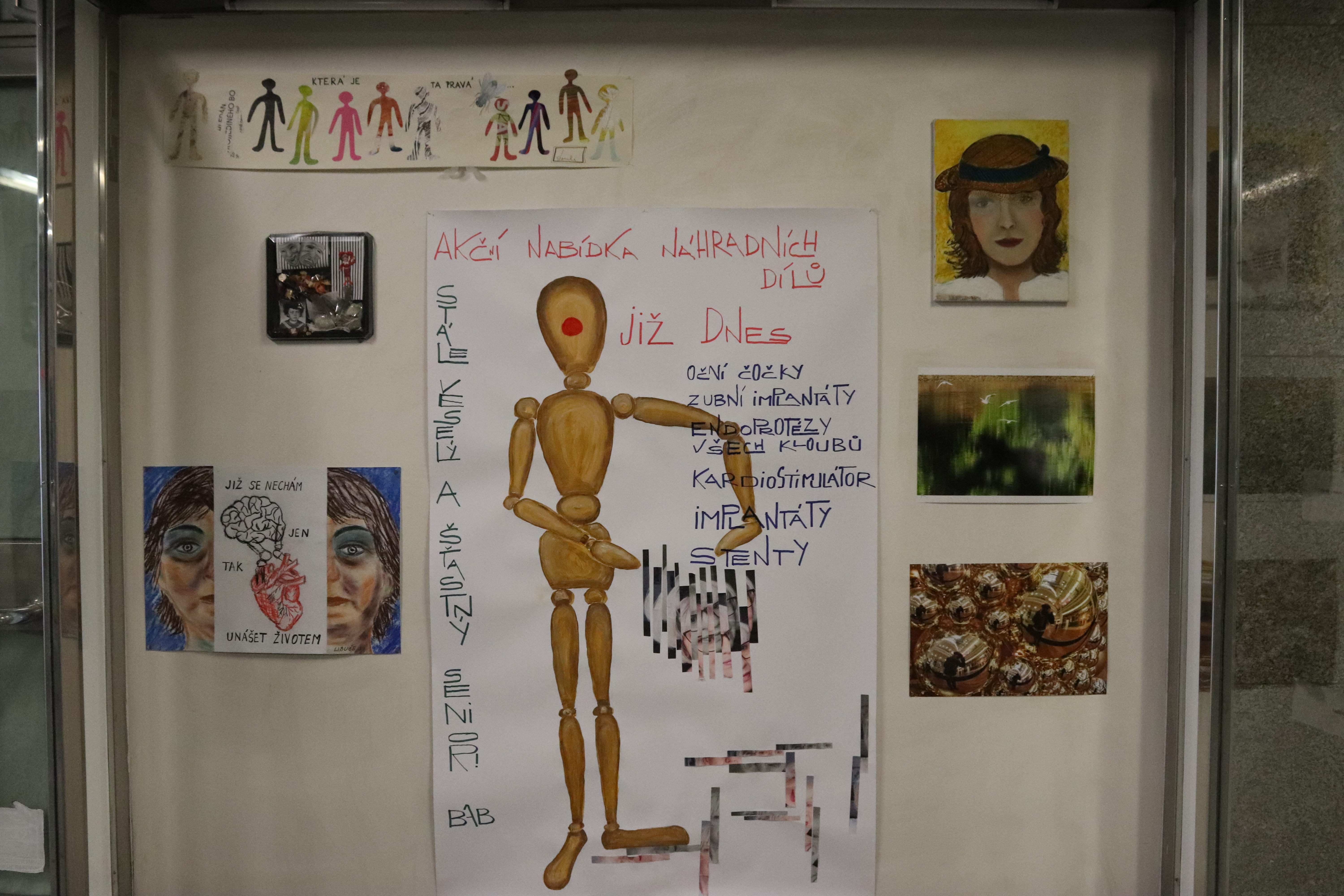 Autoportrét v okénku / Vitrínka na Palmovce