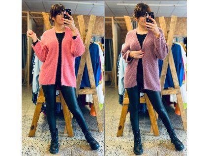 Kardigan Méďa (Barva Růžová, Velikost UNI ( M,L,XL))