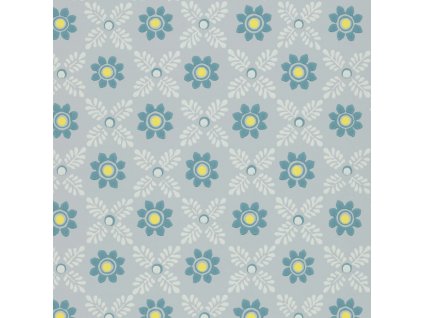 Ditsy Block - Bone China Blue