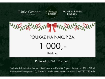 Vánoční voucher na 1 000 Kč