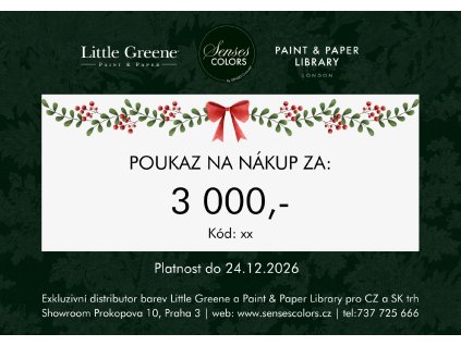 Vánoční voucher na 3 000 Kč