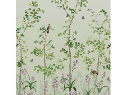 LGNTP3 Bird and Bluebell Pea Green