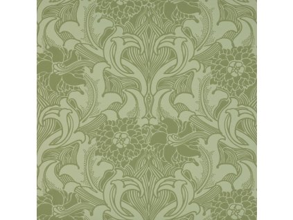 LGNTP3 Dahlia Scroll Pea Green