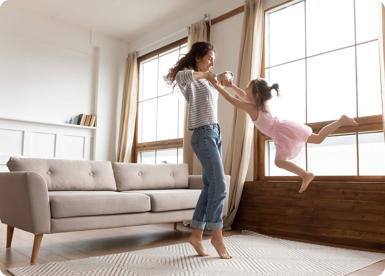 Bewegungsspiele für zu Hause