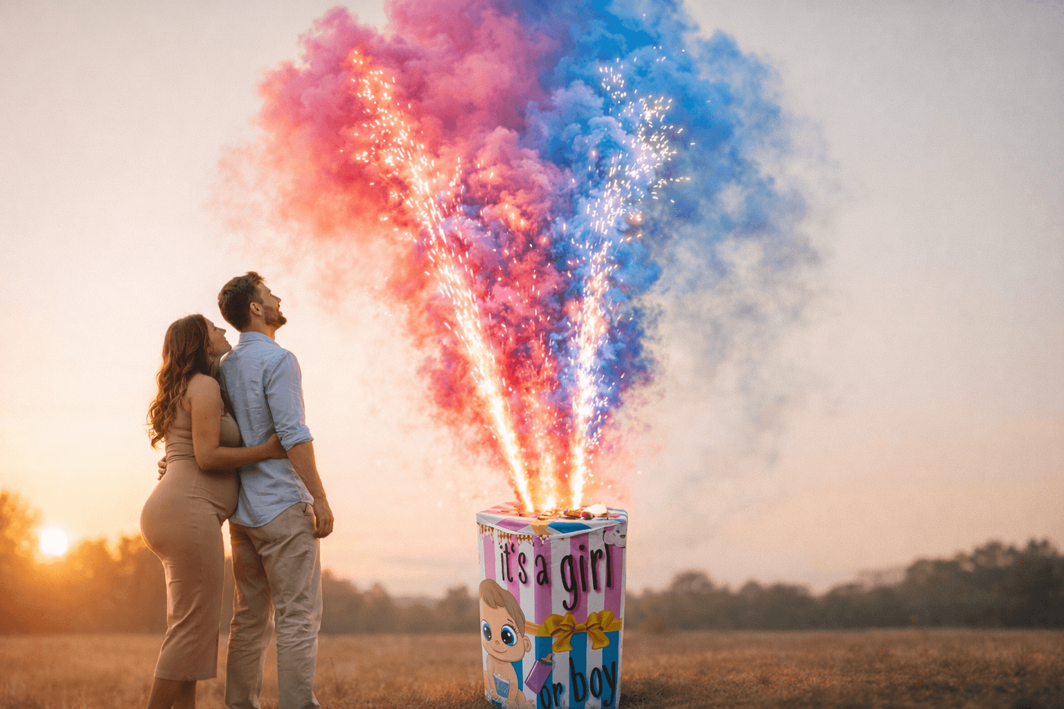 Odhalenie pohlavia ohňostroj