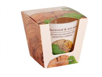 ORIENTAL WOOD  115g sviečka v skle cédrové drevo Bartek