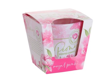 PEONY 115g sviečka v skle Bartek