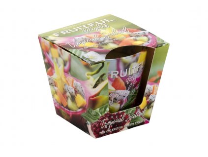 FRUITFUL tropical salad 115g sviečka v skle Bartek