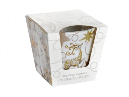 GLAMOUR CHRISTMAS golden glow 115g sviečka v skle Bartek