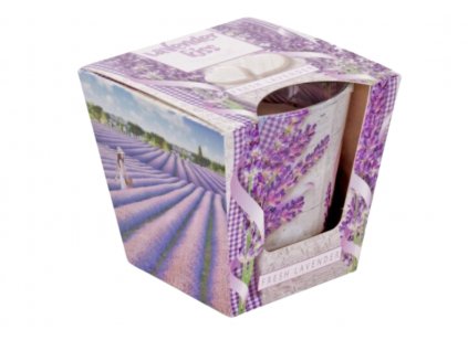 LAVENDER KISS fresh lavender 115g sviečka v skle Bartek