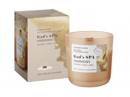 GOD´S SPA Harmony 150g sviečka v skle Bartek