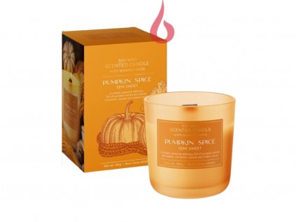 PUMPKIN SPICE Semi sweet 150g sviečka v skle Bartek