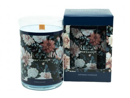 GARDENIE BIG GLASS NAVY BLUE violet with white musk